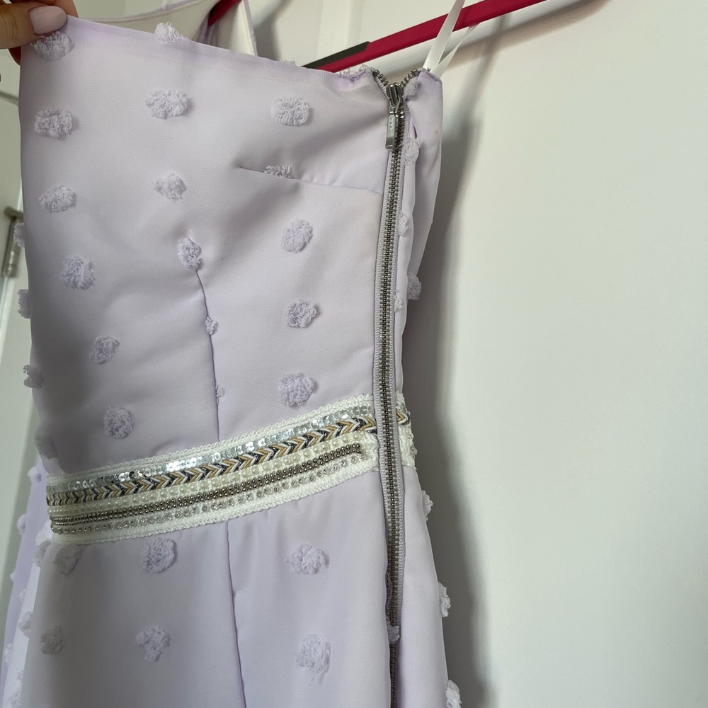 Purple One-Shoulder Dress - Picture 5 of 7